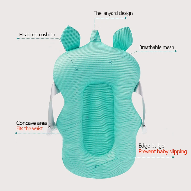 Поддерживающий коврик для детского сиденья ванны Складной Коврик и стул подушка