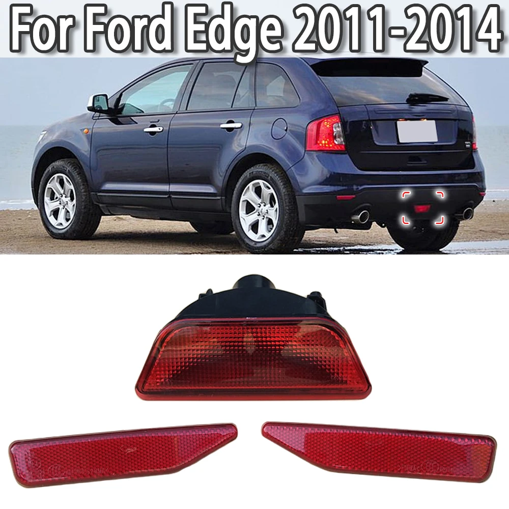 

K-Car Rear Bumper Reflector Fog Light Fog Lamp Brake Lights For Ford Edge 2011 2012 2013 2014