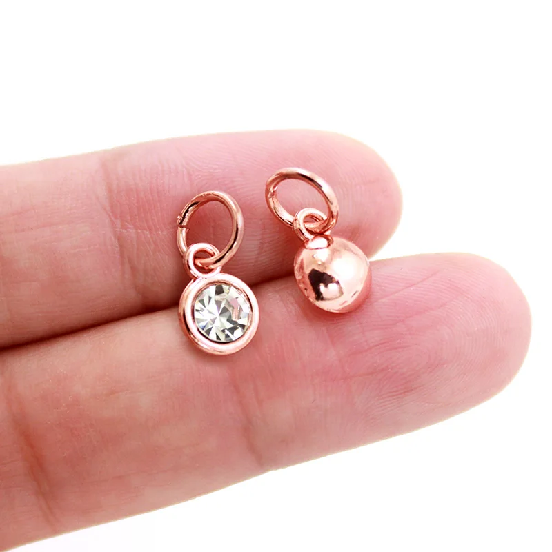 12 шт./партия подвески из розового золота