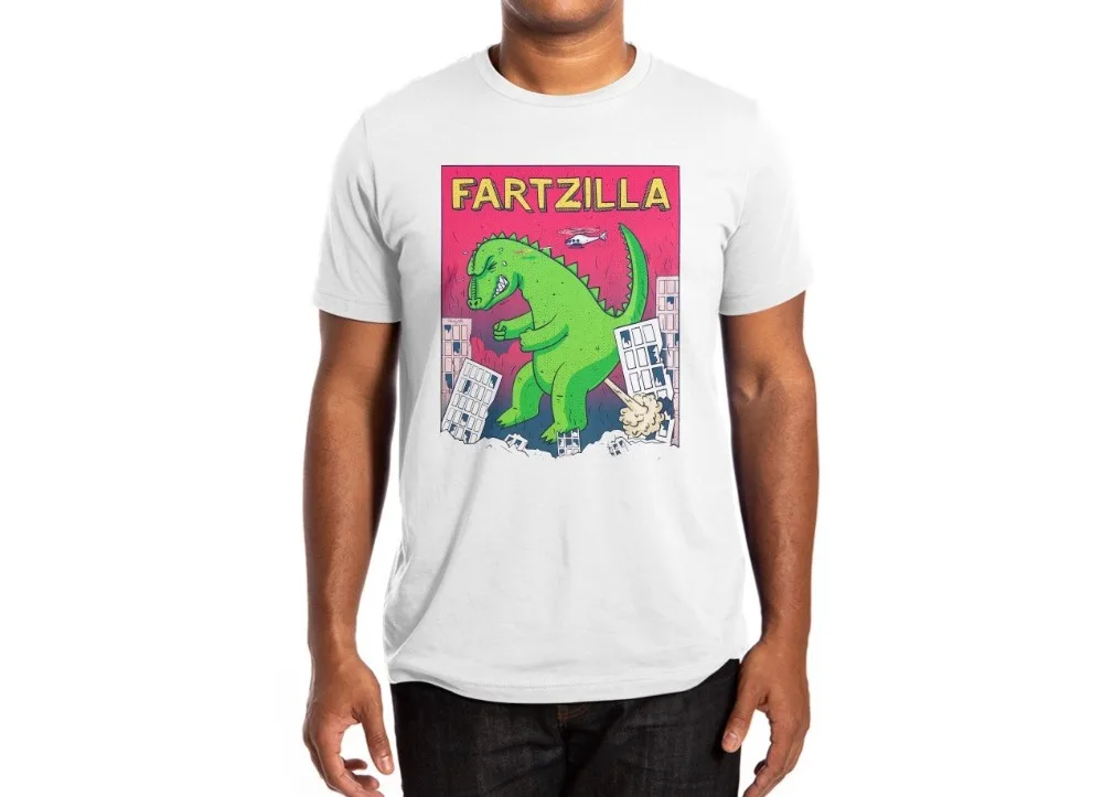 

2021 FARTZILLA Men TShirts Summer Short Sleeve Shirt TopsBig Size Cotton Tees Hip Hop Tees Men Summer Women Shirts