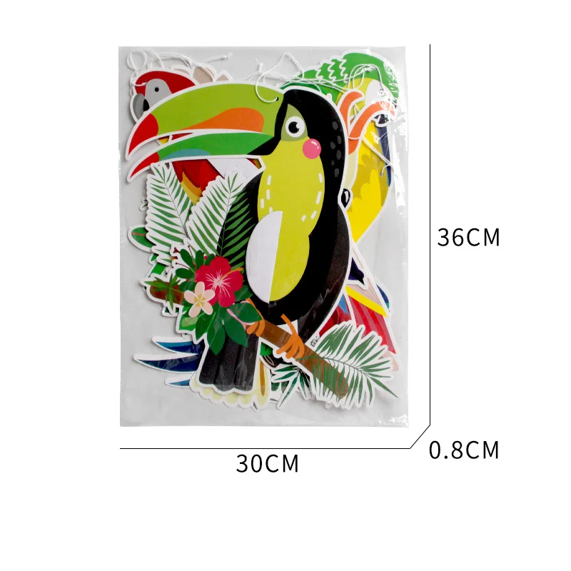 6 шт. Тропическая Птица сотовый попугай гавайский Летний Пляжный Бар банкет