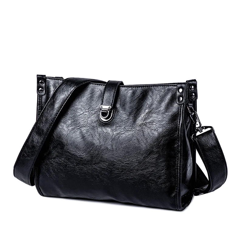 2020 New Vintage Men Leather Briefcase Business Male Office Bags Crazy horse Leather Handbag Man Casual Leather Crossbody bags