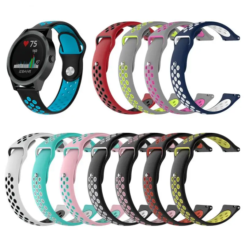 Аксессуары для Garmin Forerunner 645 музыка/245 м силиконовый ремешок-браслет для vivoactive 3 Музыка/огнеупорные часы браслет разноцветный ремень