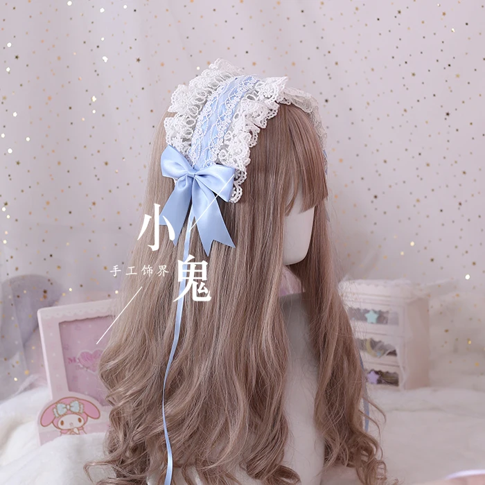 Lolita headband flower marry love god angel handle LO mother wild lace kc hair band bow head jewelry | Тематическая одежда и