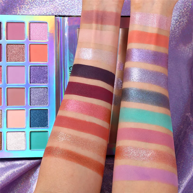 Сменные Пузырьковые туманности 18 цветов Тени для век макияжная палитра масляные