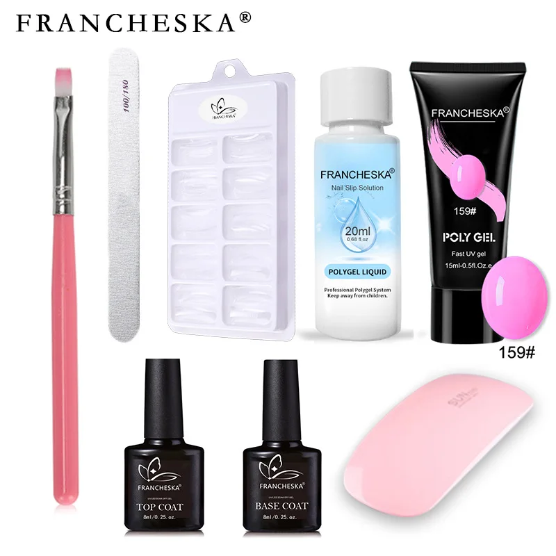 FRANCHESKA из восьми предметов Маникюр Дубль-кисть с украшением в виде кристаллов