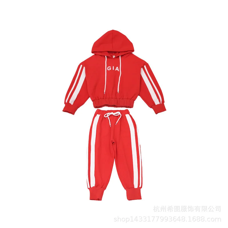 Новинка весны 2020 Детский Повседневный Спортивный костюм из двух предметов для