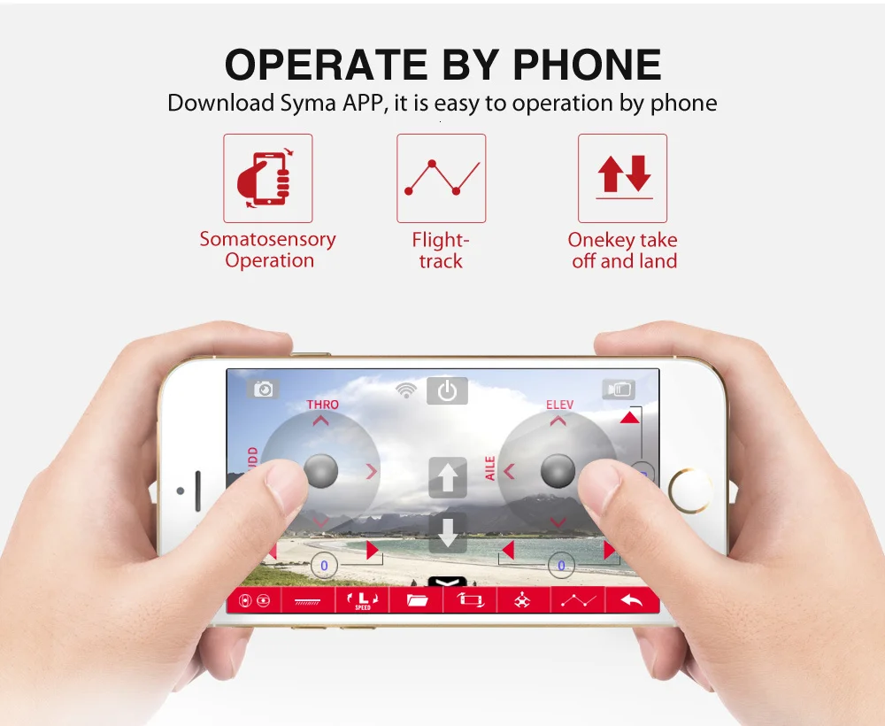 SYMA X5UW Дрон с WiFi камерой HD 720P передача в реальном времени FPV Квадрокоптер 2,4G 4CH RC вертолет Дрон Квадрокоптер
