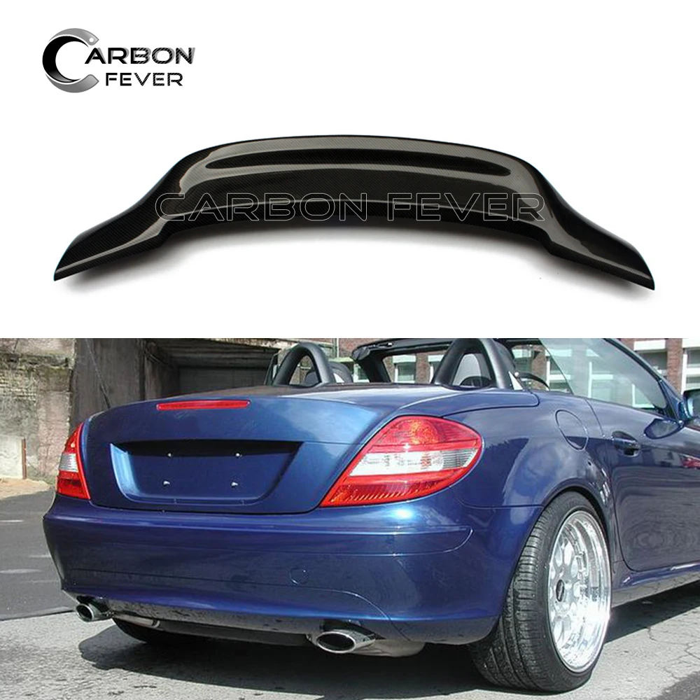Задний спойлер из углеродного волокна крыло хвостовая губа для R171 SLK Class 2004 2010 SLK300