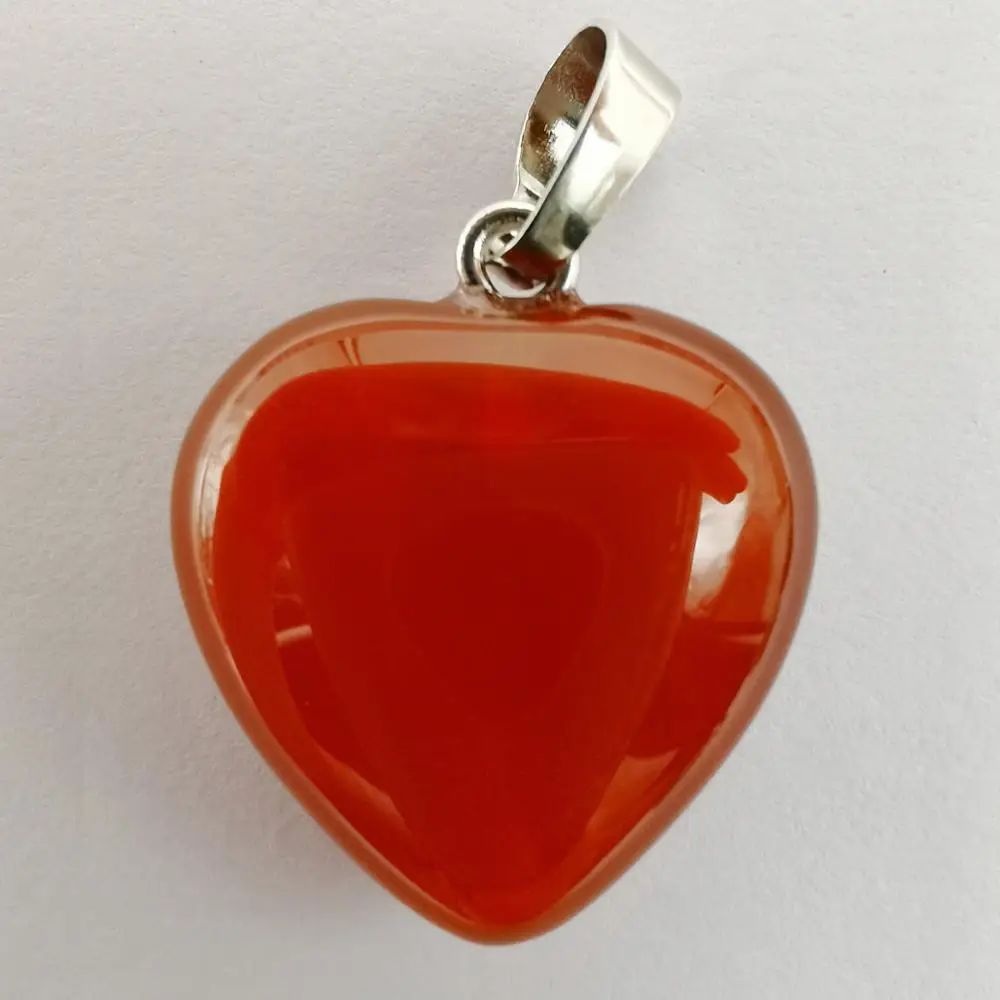 Натуральная красная Бриллиантовая подвеска Lucky Jewelry S3025|stone gem|stone heart pendantnatural stone