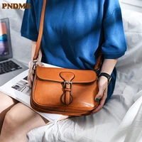 pndme fashion luxury genuine leather ladies messenger bag designer natural real cowhide womens outdoor daily shoulder bag