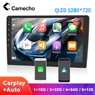 Camecho 8 + 128G Android 10,0 Автомобильный мультимедийный плеер Радио Стерео 9 дюймов QLED экран Carplay и Android авто GPS навигация DSPRDSEQ