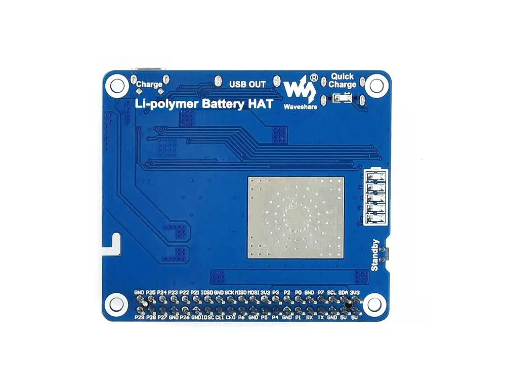 Плата литий-полимерной батареи Waveshare для Raspberry Pi решение внешнего аккумулятора
