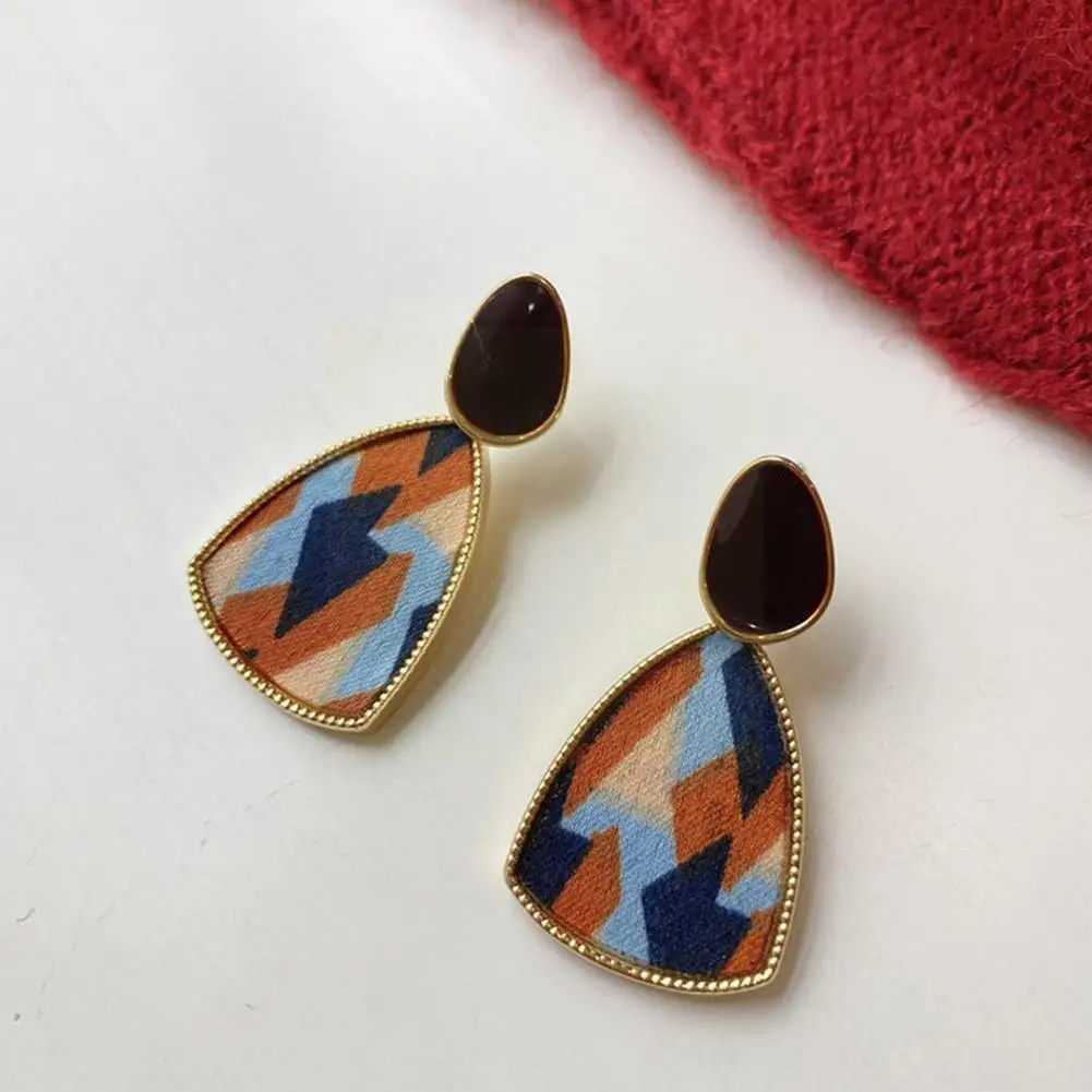 

Korean Geometric Long Drop Earrings Vintage Fashion Simple Leopard Print Drop Dangle Earrings For Women Girls Party Jewelry C4t0