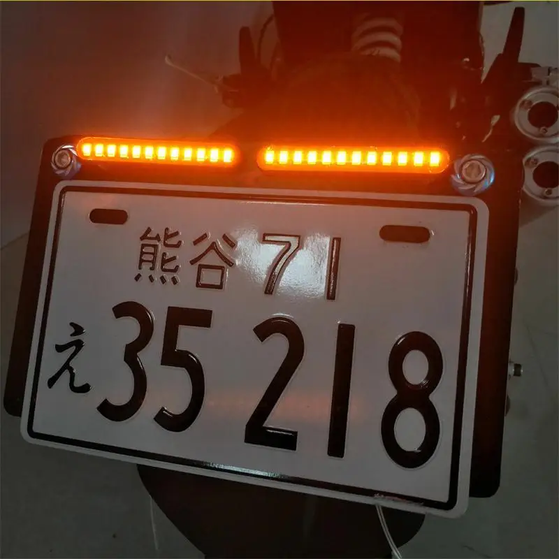 Универсальный светодиодный фонарь для мотоцикла 2 шт. с поворотными сигналами 12 В