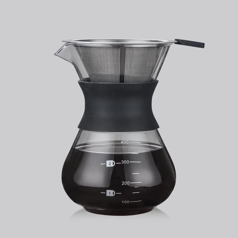 Newly Pour Over Coffee Maker with Borosilicate Glass Manual Dripper Brewer MK | Дом и сад
