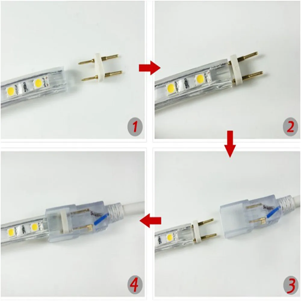 Светодиодный ленточный светильник s SMD3014 AC220V 120 светодиодный s/M водонепроницаемый IP67 наружный Декор ленточный светильник с европейской вилкой гибкий струнный светильник s