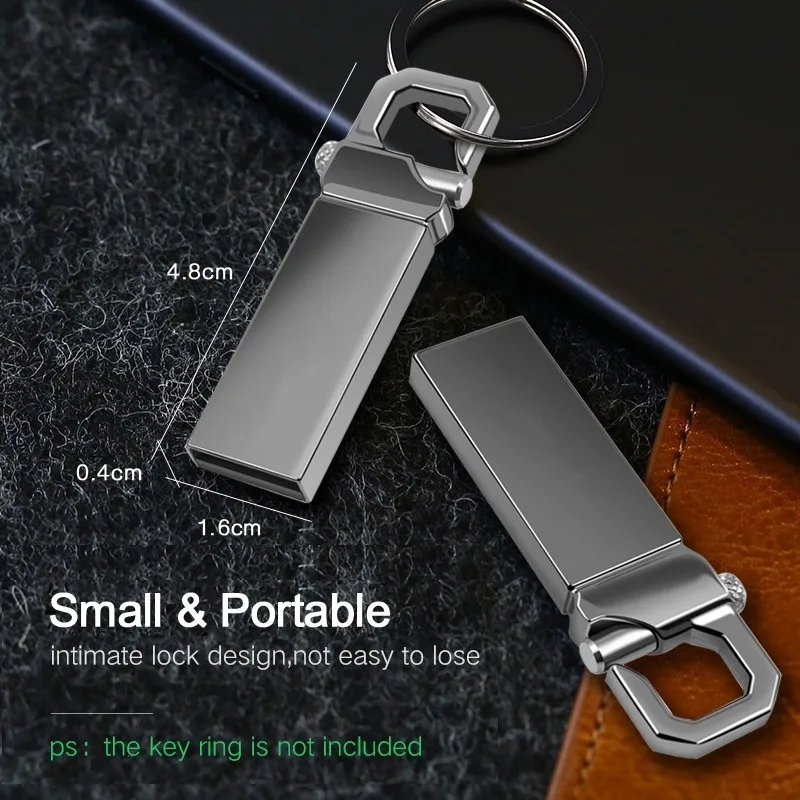 Флеш накопитель Usb 2 0 металлический водонепроницаемый 4 ГБ 8 16 32 64 128 256 ГБ|USB
