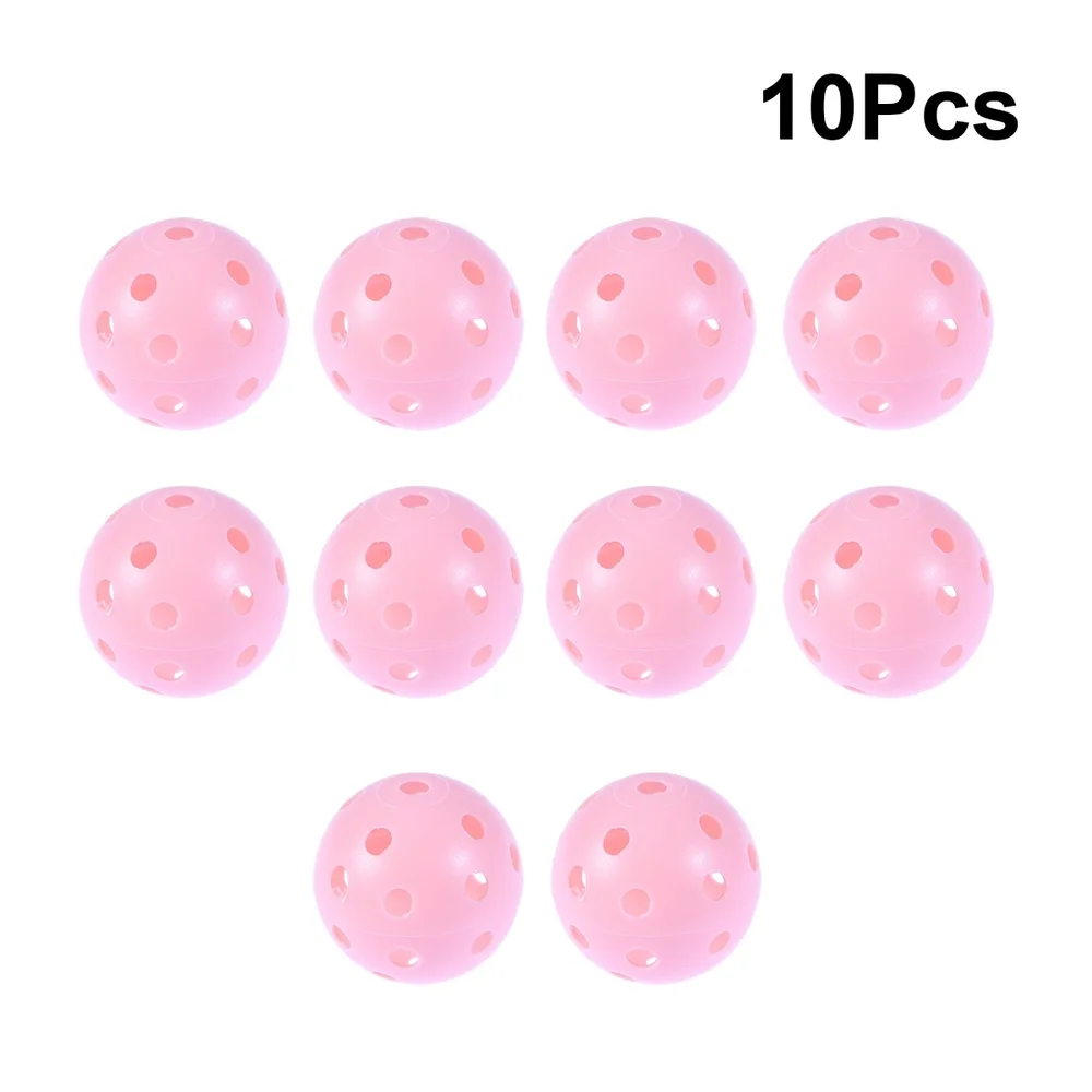 

10pcs Perforated Play Balls Hollow Practice Training Sports Balls )
