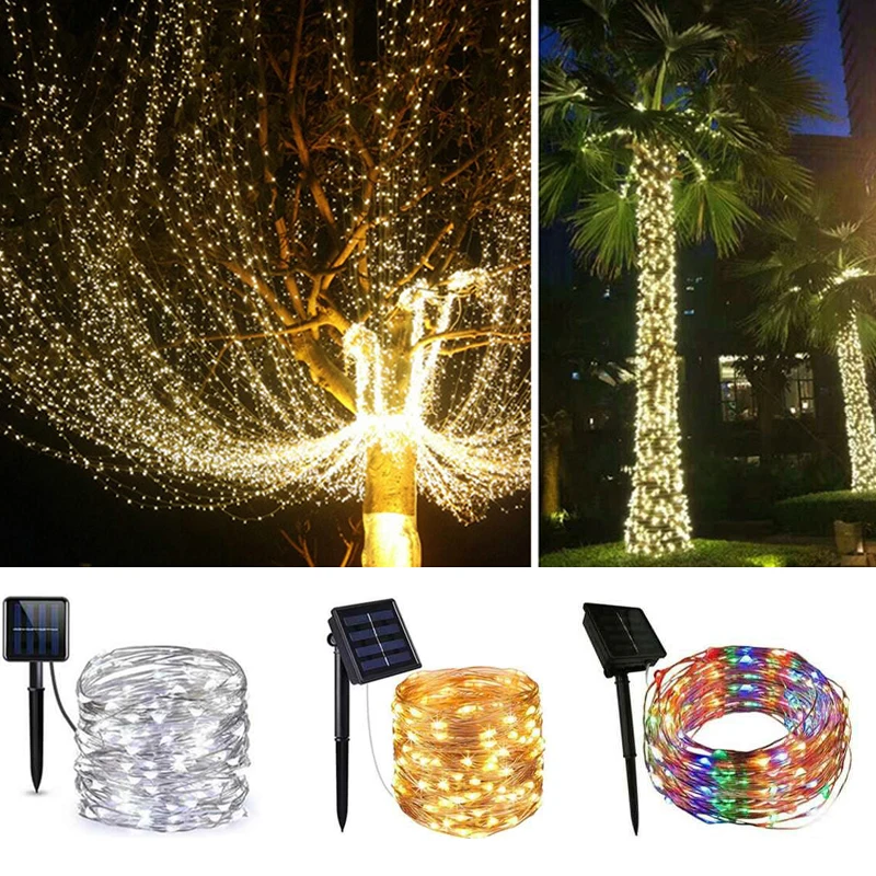 

Outdoor Solar Copper Wire Lamp Fairy Light Waterproof Garden Light Party Wedding Decoration Solar Lights for Garden Decoration