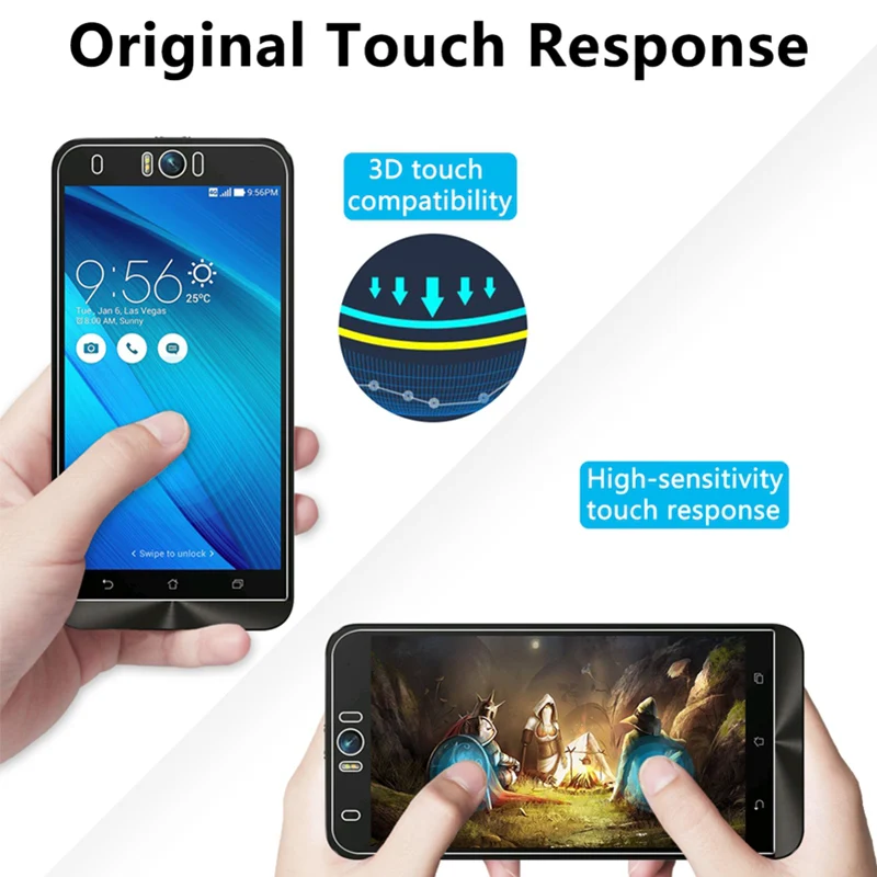 Защитное стекло для Asus ZC551KL прозрачная защитная пленка HD экрана Zenfone 3S Max 3 2 Laser ZE500KL
