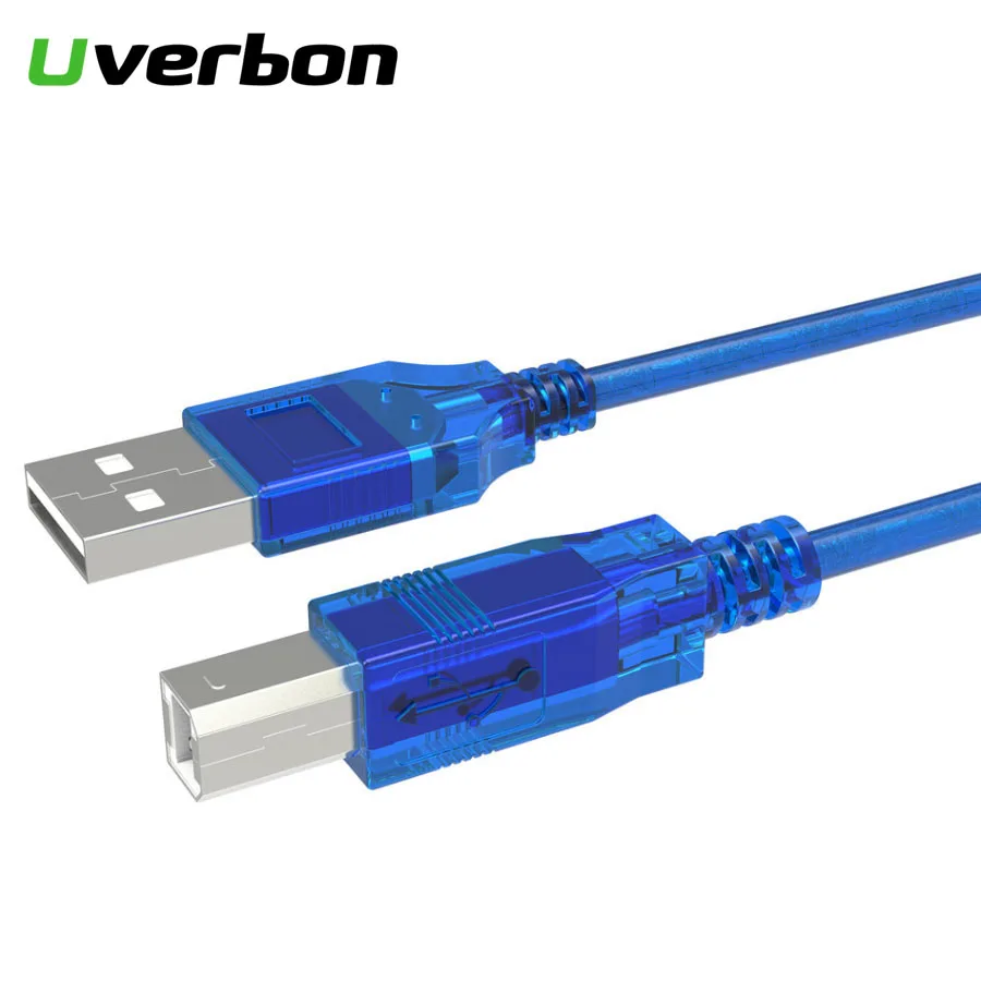 Высокоскоростной USB 2,0 кабель для сканера принтера 0,3 м 0,5 м 1 м 1,5 м USB2.0 a-b Мужской кабель для синхронизации цифровых данных для Canon Epson hp принтера
