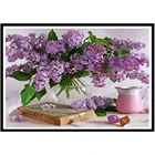 Набор для вышивки крестиком 5D с изображением цветов