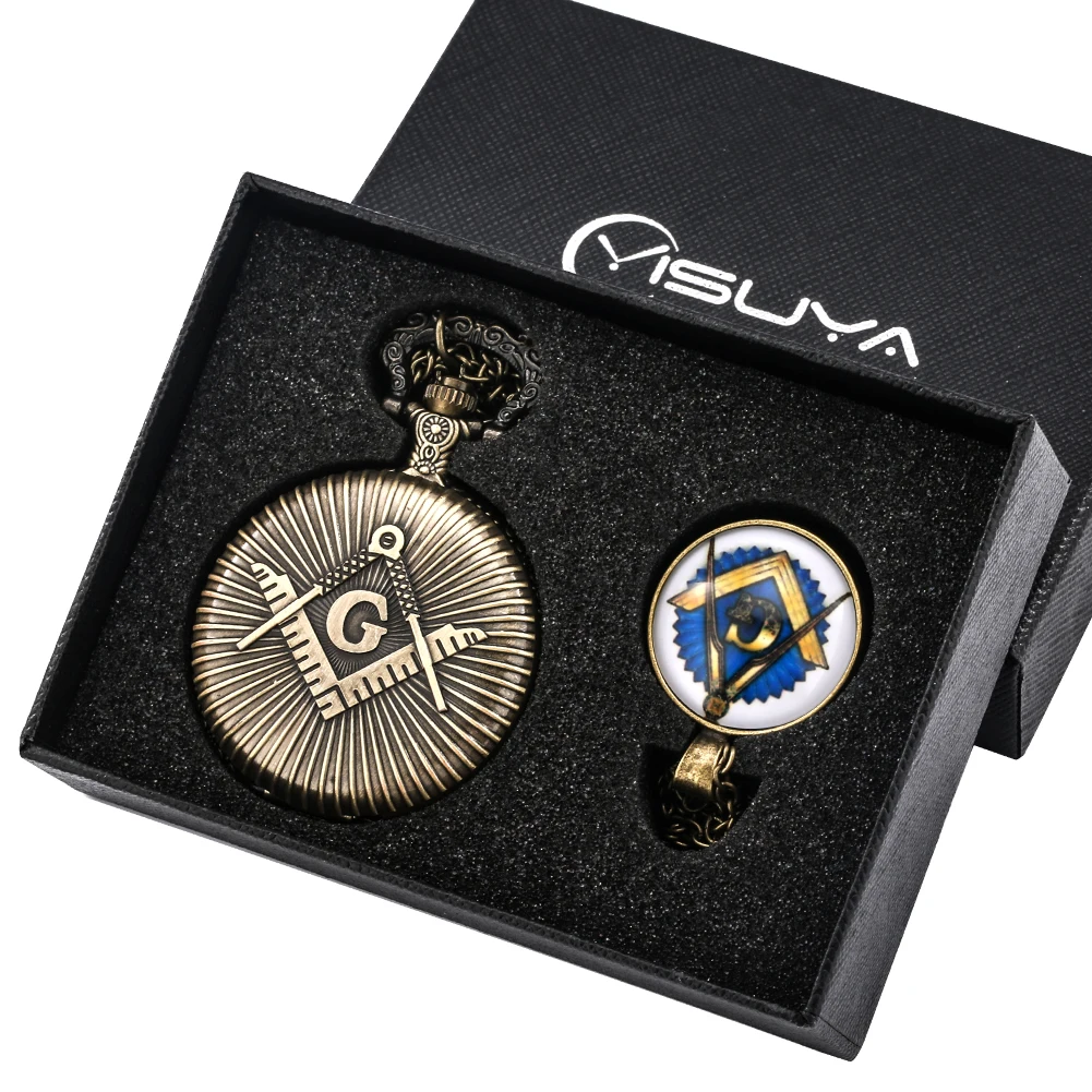 Fashion Quartz Pocket Watch Exquisite Necklace Pendant High Grade Gifts Sets with Gift Box for Friend
