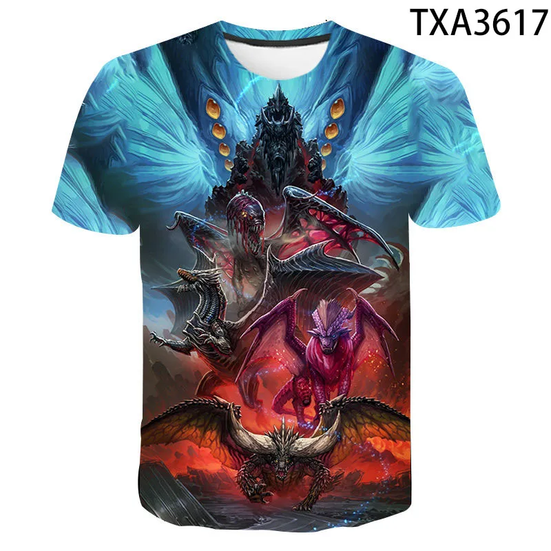 

Футболка унисекс с 3d принтом монстров и охотников, Модный популярный Повседневный свитшот в стиле Харадзюку, топы с коротким рукавом, на лет...