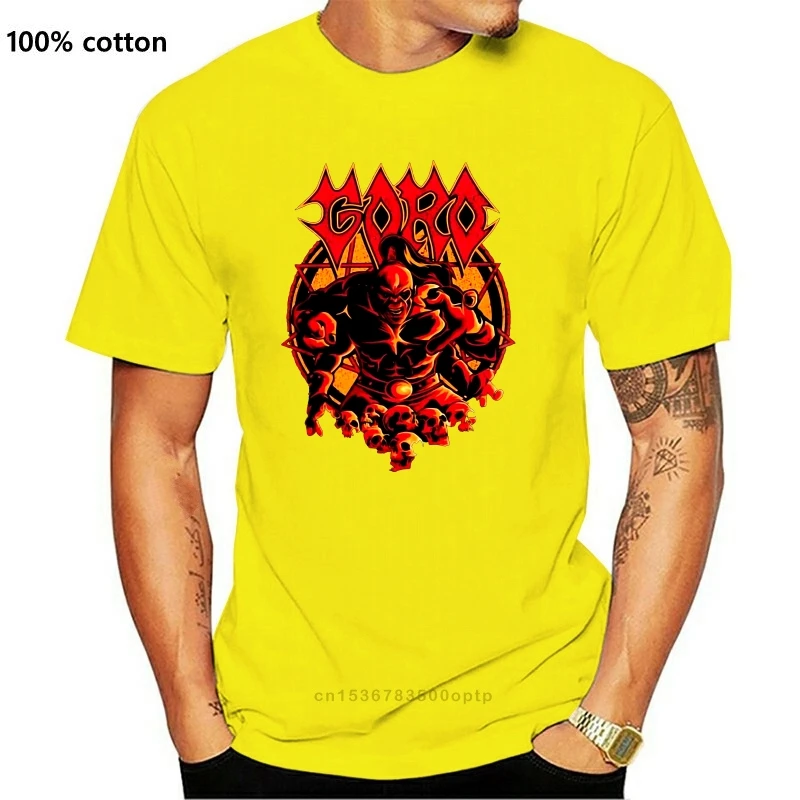 

New Printed Funny The Four Armed Shokan Goro Mortal Kombat Men's T-Shirt women's Tshirt