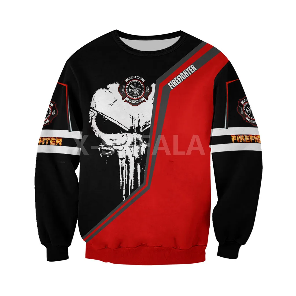 

Firefighter Skull Firemen 3D Print Hoodie Man Women Harajuku Outwear Zipper Pullover Sweatshirt Casual Unisex Jacket Style-1