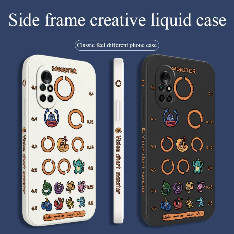 

Hand Dancing Monster Cute Phone Case For Huawei Nova8 8Pro 8SE Nova 7 7Pro 7SE 6 6se 5 5Pro 5Z 5I 5Ipro 5T 4 4E Silicone Cover