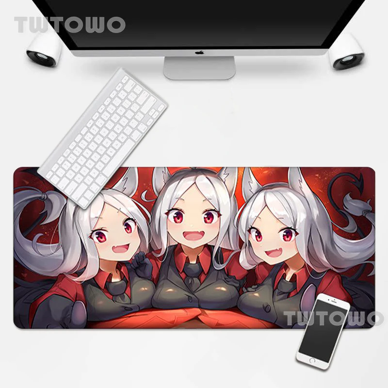 

Helltaker Anime Mouse Mat Mouse Pad MousePad Keyboard Pad MousePads Mouse Mat Natural Rubber Gamer New HD Office PC Desk Pad