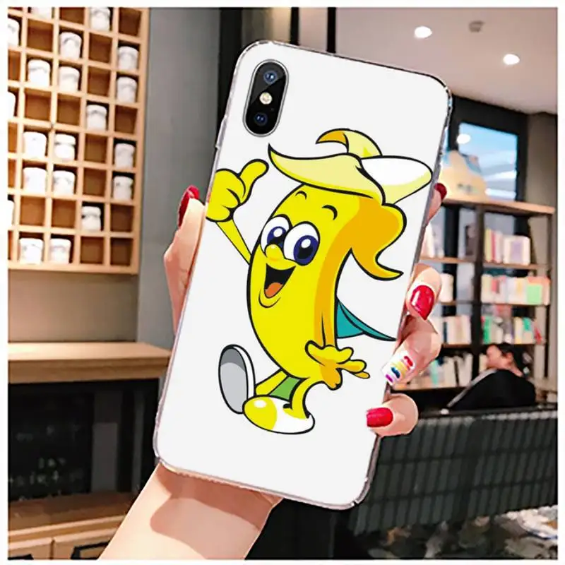 

Cartoon Finger Funny Banana Luxury Phone Case coque Transparent for iPhone 11 12 mini pro XS MAX 8 7 6 6S Plus X 5S SE 2020 XR