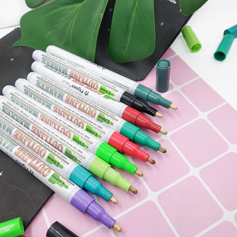 Эпоксидная смола 18 цветов Волшебная Мерцающая краска ручка для рисования