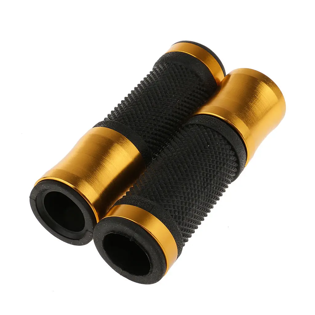 

Motorcycle Sports Bike Aluminum Rubber Gel Hand Grips Handlebar 22mm 7/8'