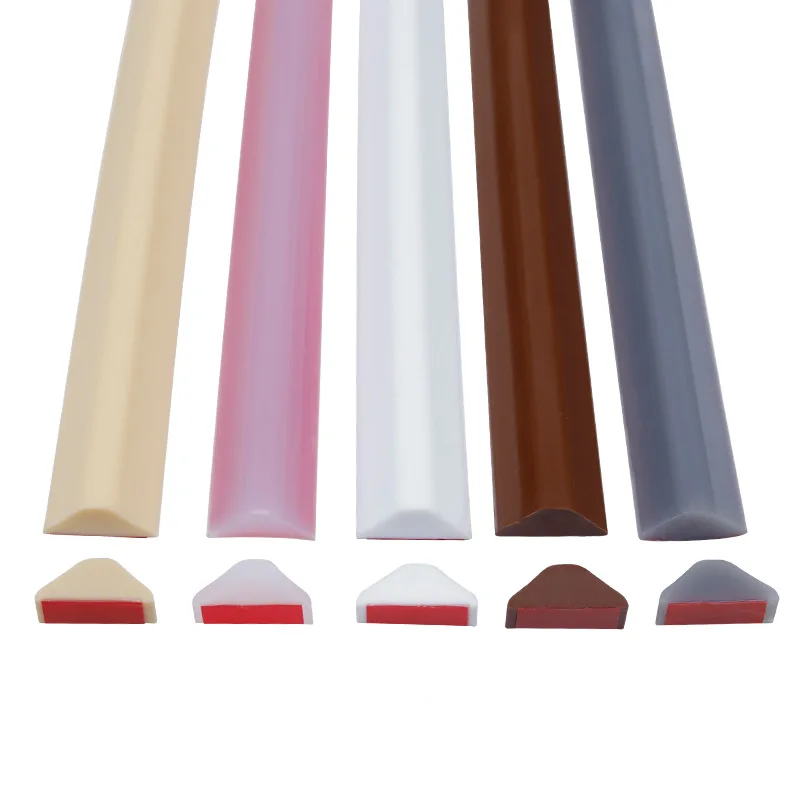 

8 Colors Silicone Bathroom Water Stopper Blocker Shower Dam Dry and Wet Separation Flood Barrier Door Bottom Sealing Strip