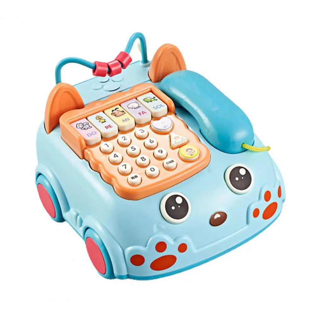 

Toy For Children Over 3 Years Old Phone Sound Light Cartoon Car Whack Phone Toys Early Education Phone Car
