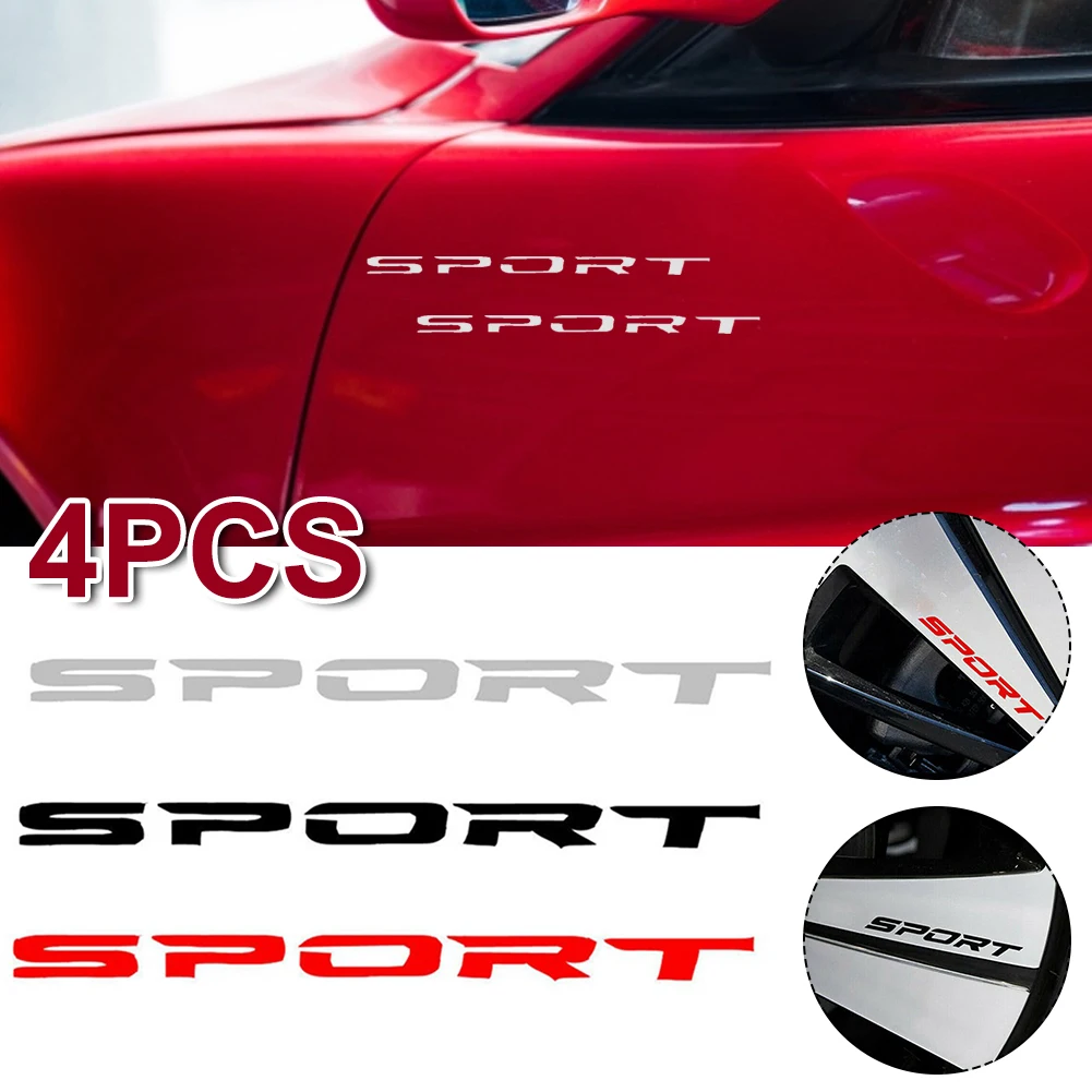 

New 4pcs Car Sticker Sports Wheel Rim Stickers Racing Reflective Body Sticker Auto Door Rims Wheel Hub Racing Decal Exterior