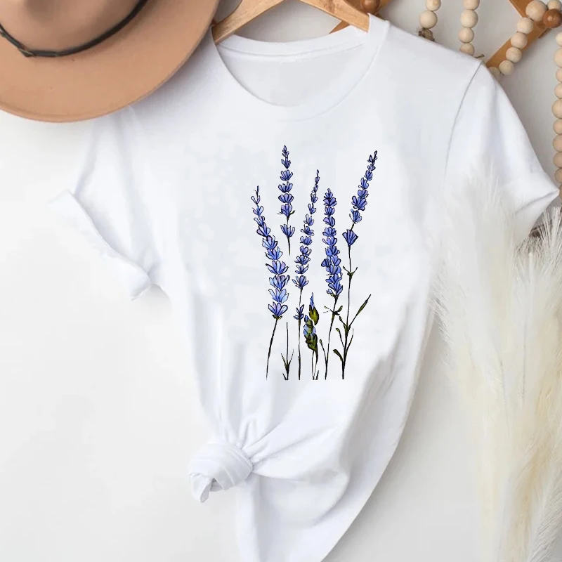 

T-shirts Women Cartoon Plant Cactus Spring Summer 90s Kawaii Fashion Clothes Graphic Tshirt Top Lady Print Female Tee T-Shirt