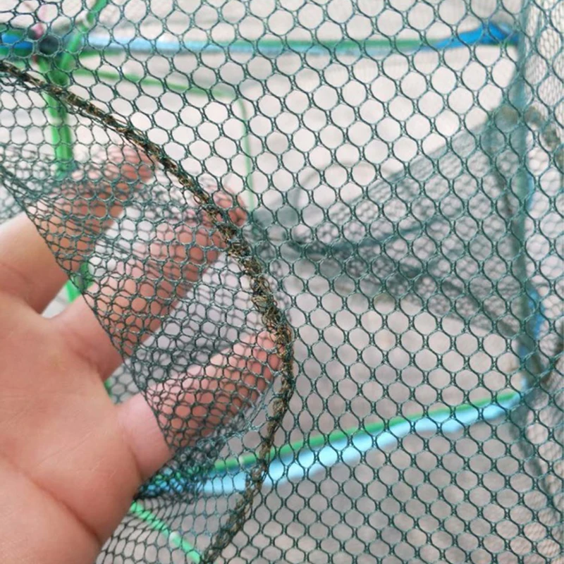 Усиленная Автоматическая рыболовная сеть с 6/8 отверстиями клетка для креветок