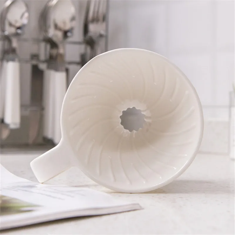 Керамические фильтры для кофе V60 кофейный фильтр чашка фарфор Перманентная