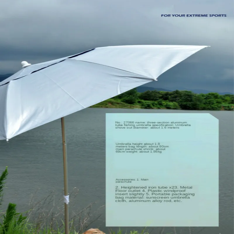 

Adjustable Aluminium Alloy Parasol Sun Shade Umbrella Garden Beach Patio Tilt Umbrella Parasol Protection Ultraviolet-proof