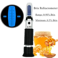 brix 0 90 refractometer sugar refratometro for food content fruit juice liquids atc measurement tool 30 off