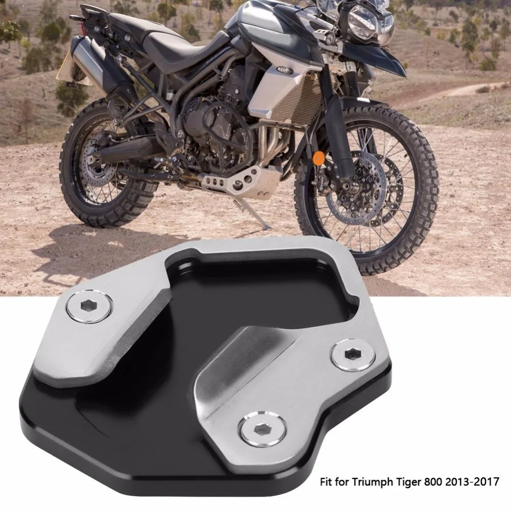 Боковая подставка для мотоцикла, расширитель, подходит для Triumph Tiger 800 2013 CNC алюминиевый антикоррозийный