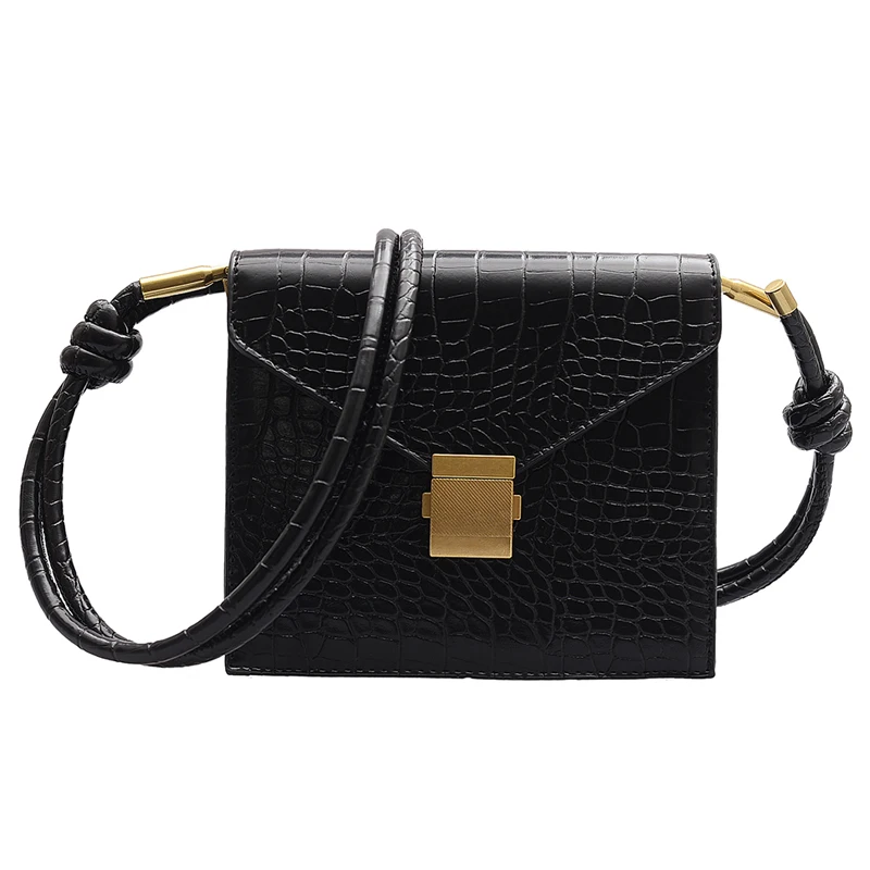 

Stone pattern Square Crossbody Bag 2020 Fashion New High quality PU Leather Women's Designer Handbag Lock Shoulder Messenger Bag