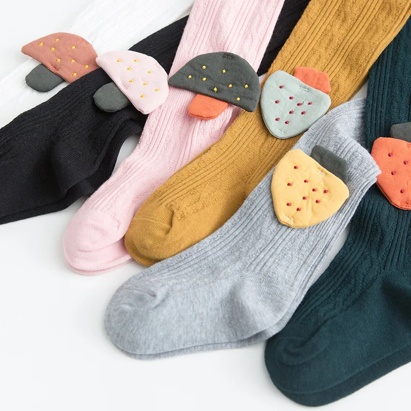 Клубники декоративные детские гольфы для мальчиков из плотной ткани длинные