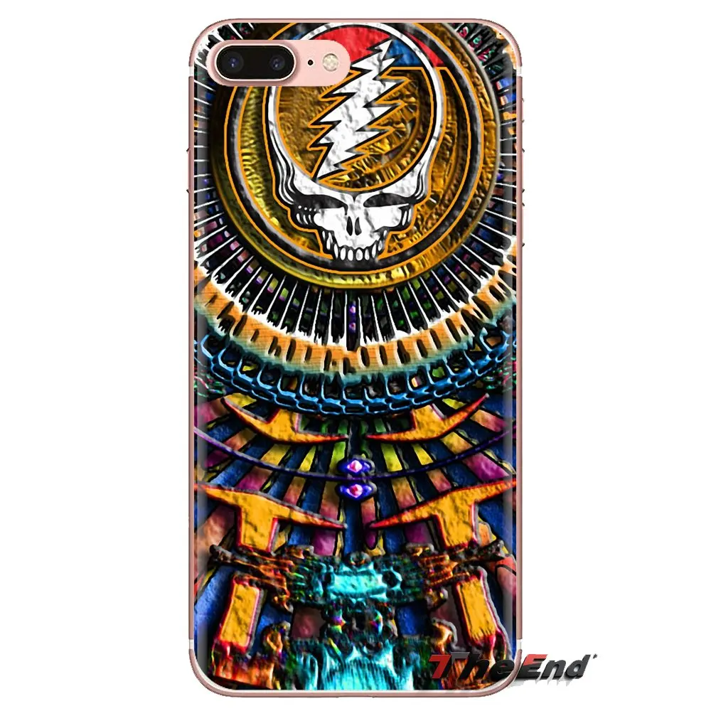 Silicone Phone Housing For Samsung Galaxy S3 S4 S5 Mini S6 S7 Edge S8 S9 S10 Plus Note 3 4 5 8 9 Pretty Band Music Grateful Dead |