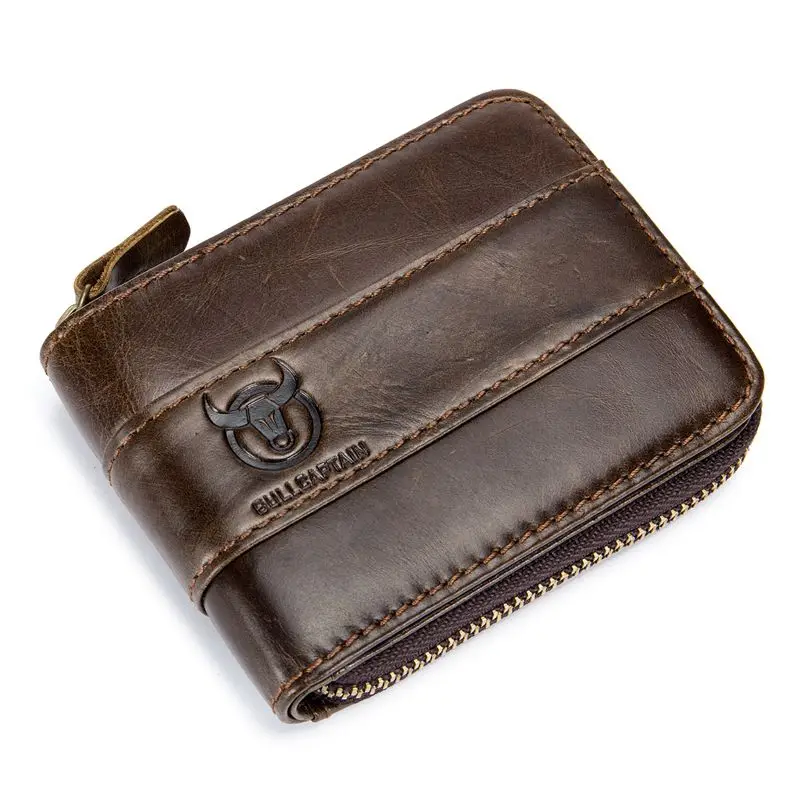 Кошелек мужской из натуральной кожи с RFID-блокировкой | Багаж и сумки