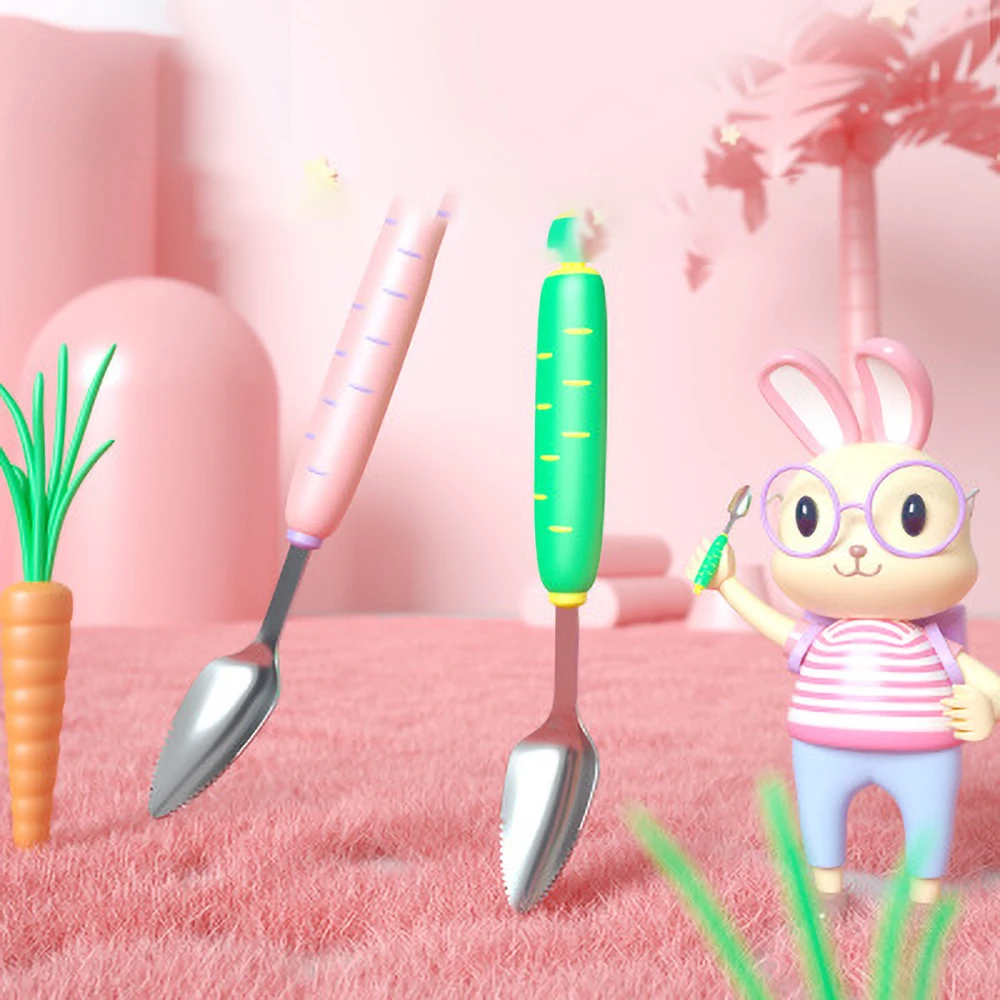 Детские Ложки посуда для кормления столовые приборы детей ложка силиконовые